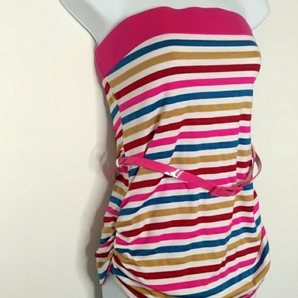 Women's Plus Size Summer Stripe Tube Top 1XL - Picture 5 of 7